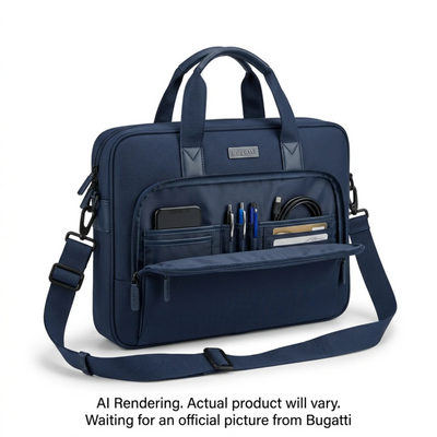 Bugatti Hudson Briefcase - Navy (EXB2775BU-NAVY)