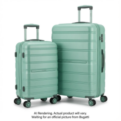 Bugatti 2 Pcs Luggage Set - ABS (HLG8502BU-MINT)