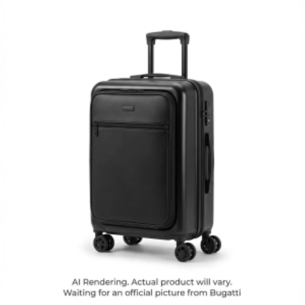Bugatti Munich Pro Front Pocket Carry-On Luggage - Abs + Pc Blend - Black