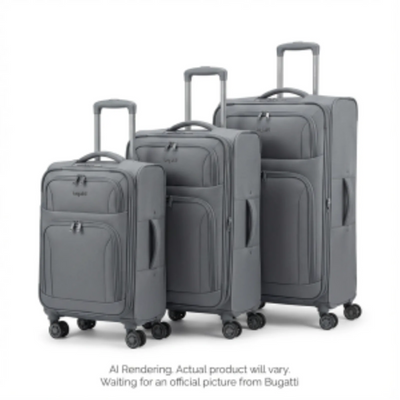 Bugatti Havana 3 Pcs Luggage Set Polyester (SLG1603BU-GREY)