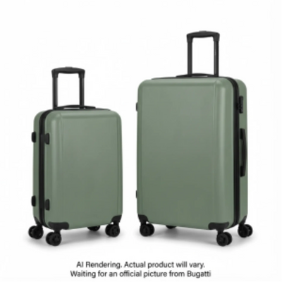 Bugatti 2 Pcs Luggage Set (Carry-On & 28") - ABS (HLG5802BU-SGREEN)