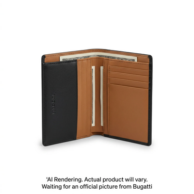 Bugatti Grayson Card Holder - Black and Tan (MWL2790BU-BLACKT)