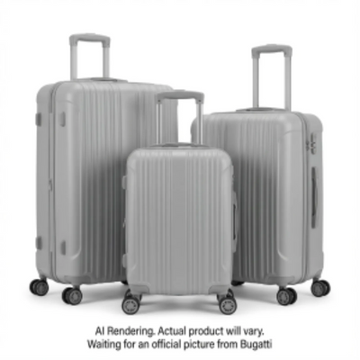 Bugatti Swiss Mobility 3 Pcs Luggage Set (Carry-On & 24" & 28" (HLG6403SM-LGREY)