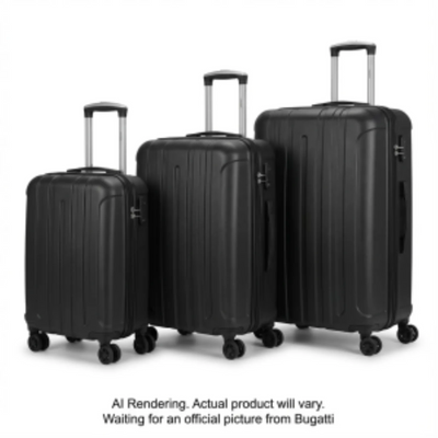 Bugatti Swiss Mobility 3 Pcs Luggage Set (Carry-On & 24" & 28") (HLG6403SM-BLACK)