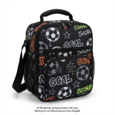 Bugatti Bondstreet Soccer Graffiti Lunch Bag (BKP5396BS-BLACK)