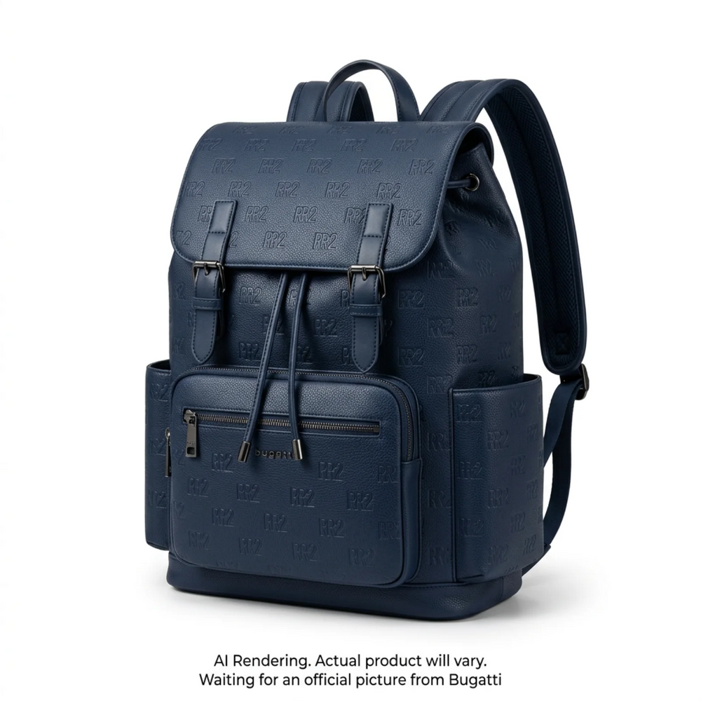 Rick Ross x Bugatti The Boss Edition Drawstring Backpack - Midnight Blue