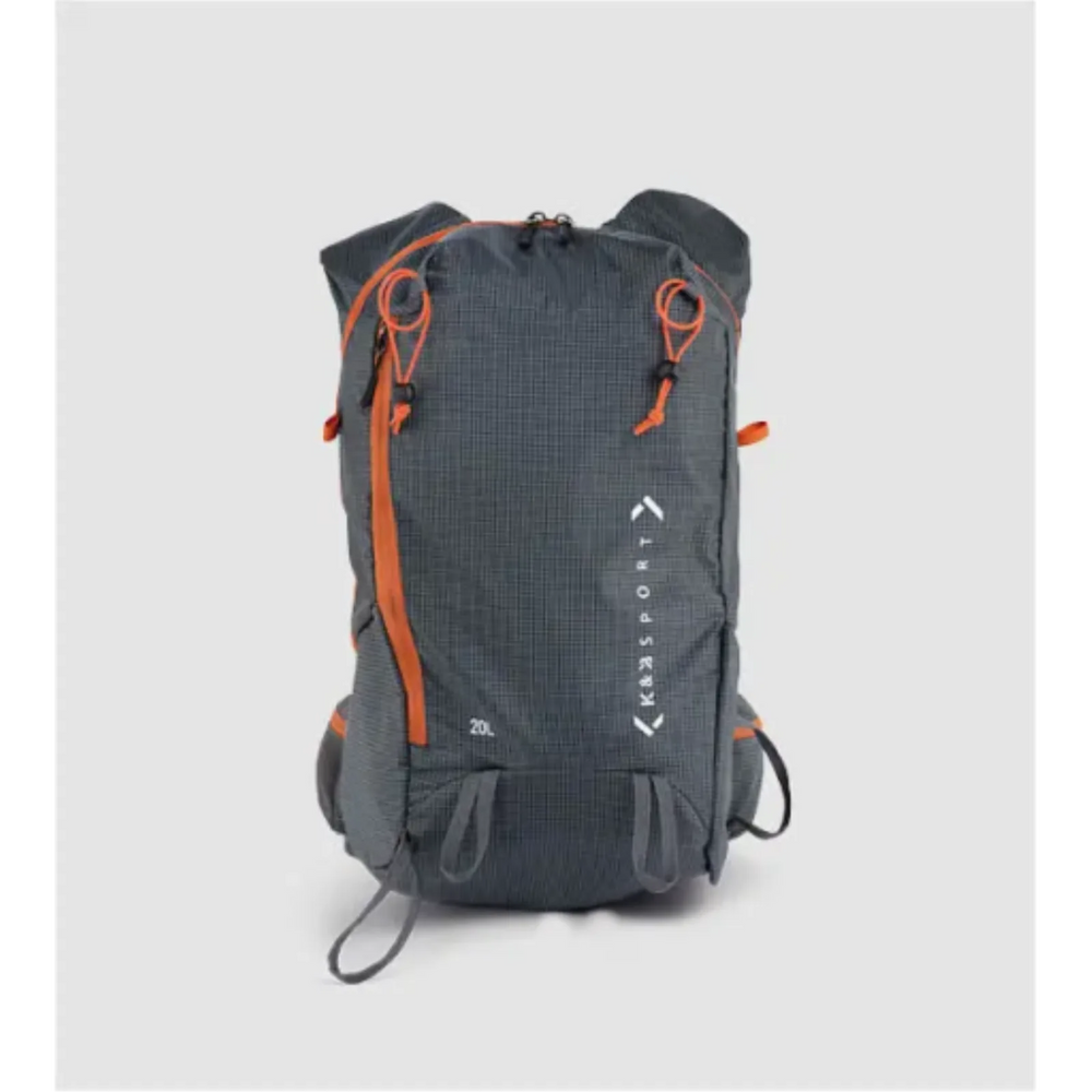 K&B - Approach Touring Ski Backpack - Made of Ripstop with PVC finish (CHARCOAL)