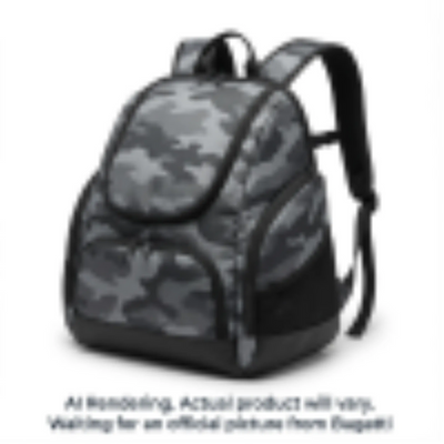 Bugatti K&B Sport Junior Panorama Boot Backpack - Grey Camo (BKP1047KB-GREYCAMO)