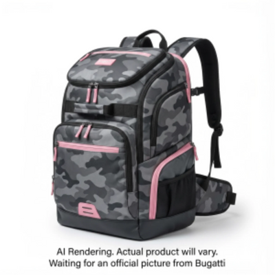 Bugatti K&B Sport Junior Copper Backpack Greycamo / Pnk (BPK5763-GREYCAMOPNK)
