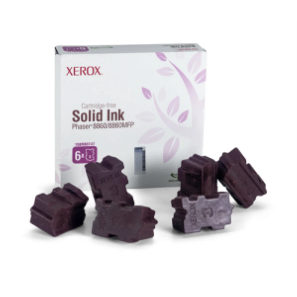 108R00747 Genuine Xerox Solid Ink Magenta, Phaser 8860/8860MFP (6 Sticks)
