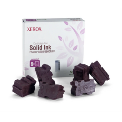 Xerox Genuine Magenta Solid Ink for Phaser 8860/8860MFP (6 Sticks) (108R00747)