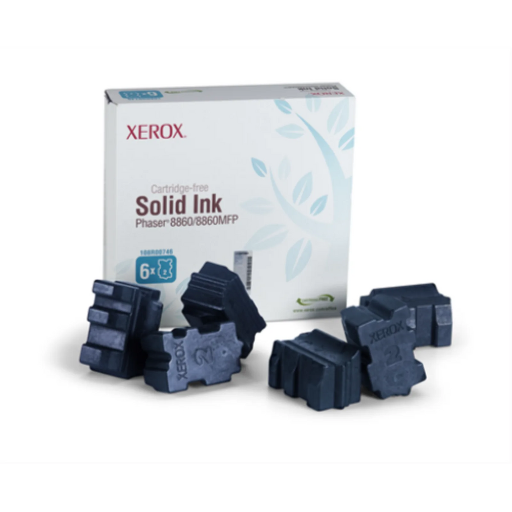 108R00746 Genuine Xerox Solid Ink Cyan, Phaser 8860/8860MFP (6 Sticks)
