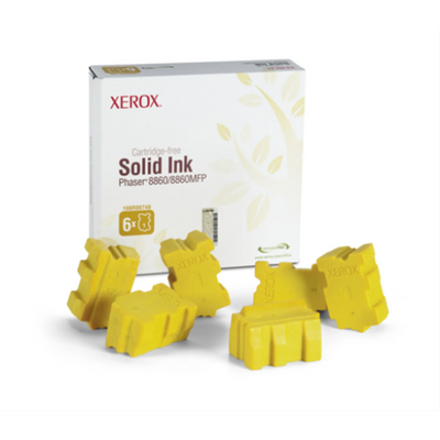 Xerox Genuine Yellow Solid Ink for Phaser 8860/8860MFP (6 Sticks) (108R00748)