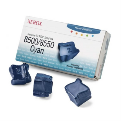 Xerox Genuine Solid Ink Cyan for 8500/8550 (3 Sticks) (108R00669)