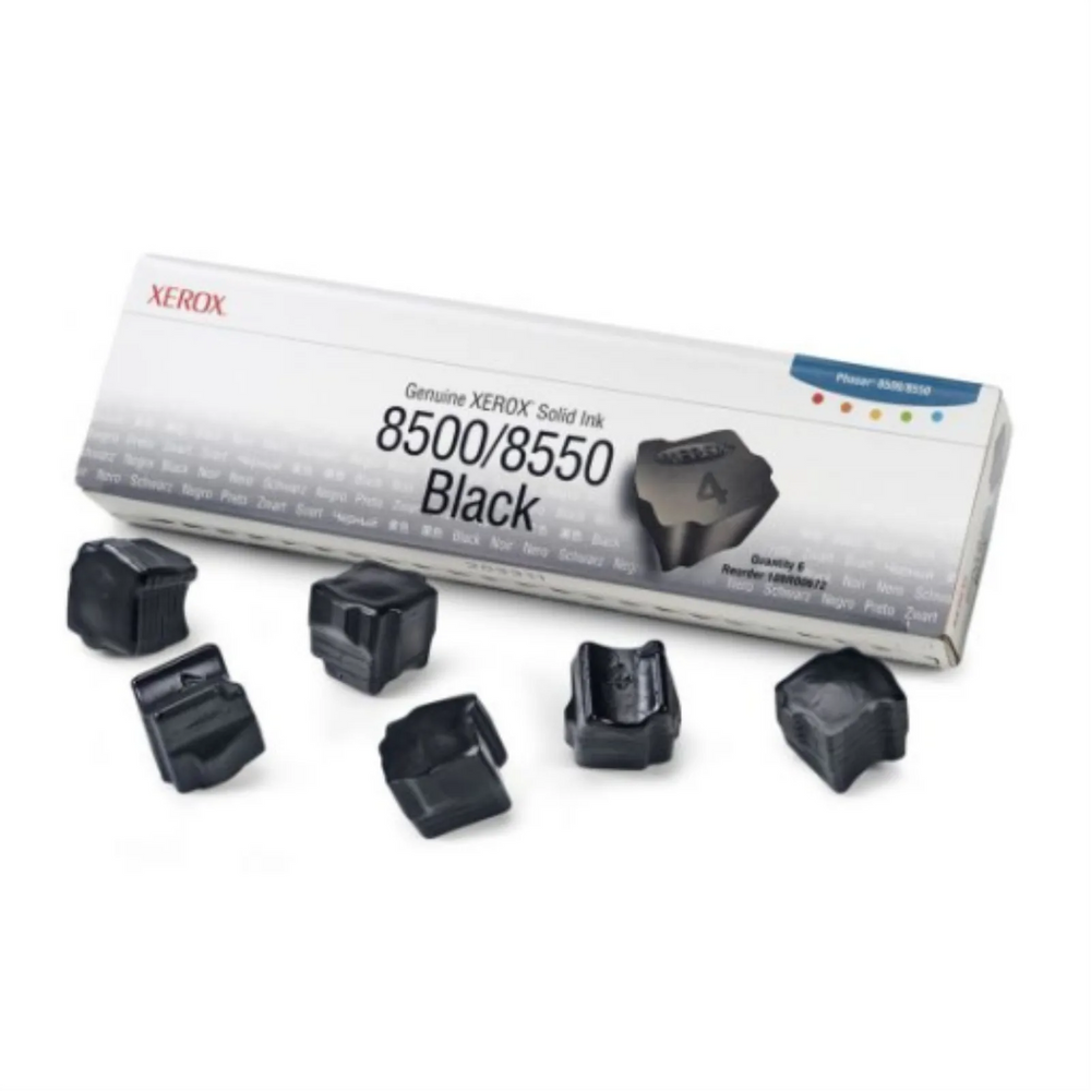 108R00672 Genuine Xerox Solid Ink 8500/8550 Black (6 Sticks)