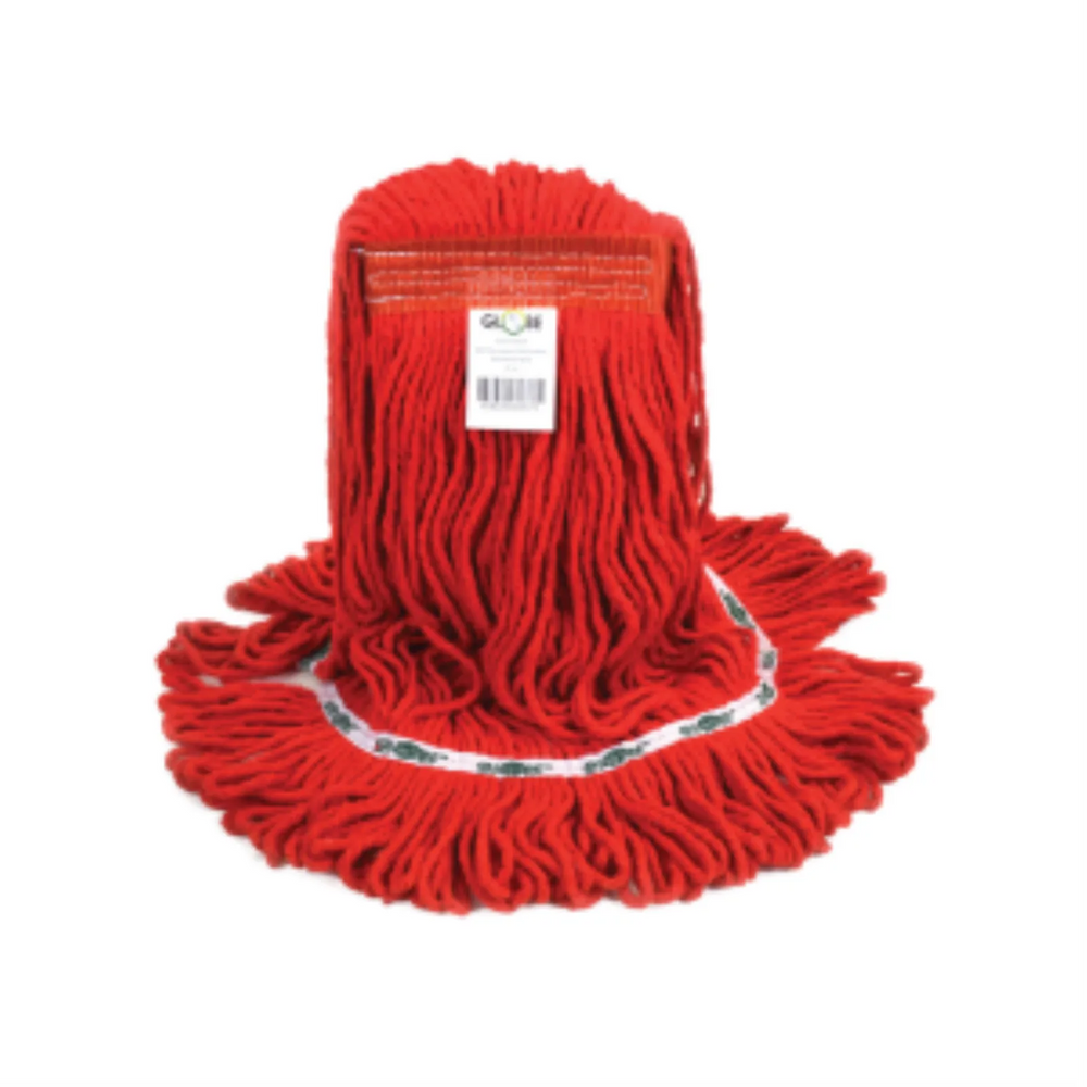 Synthetic Looped End Wet Mop Narrow Band Red 20oz RED