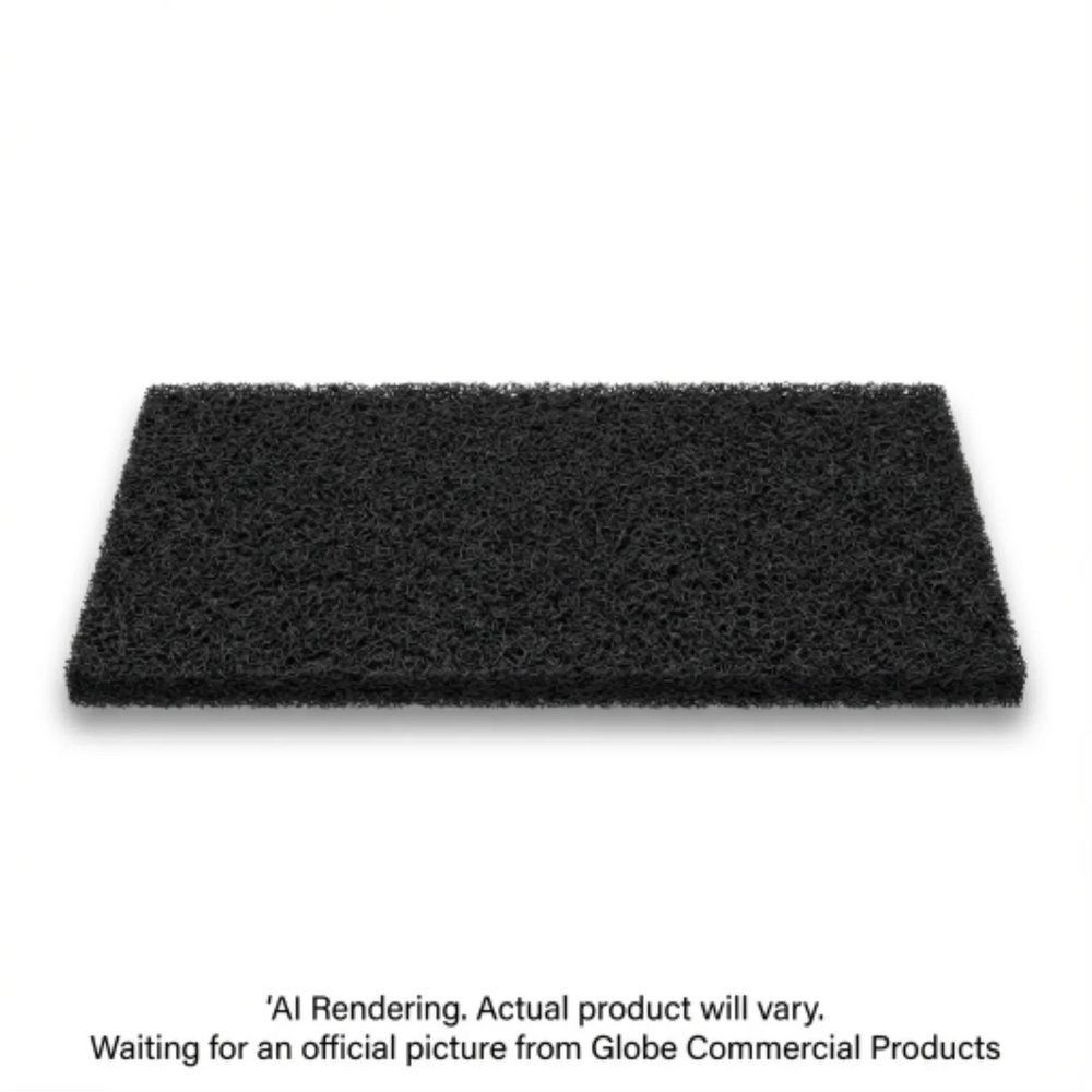 Black Stripping 14"  x 28"  Rectangular Floor Pad