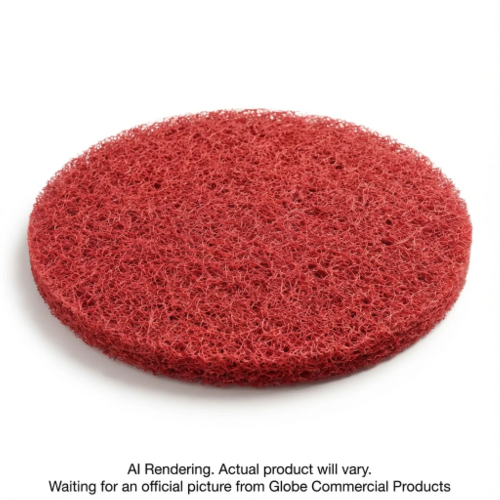 13"  Red Buffing Floor Pad