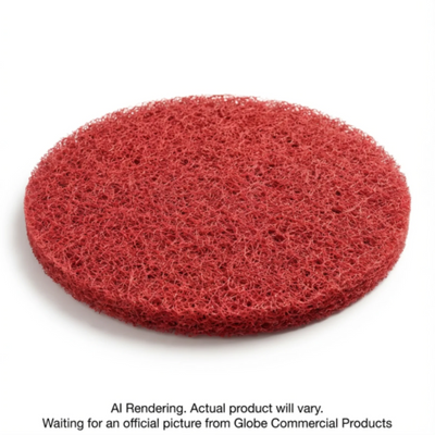 Globe 13" Red Buffing Floor Pad (220R-13)