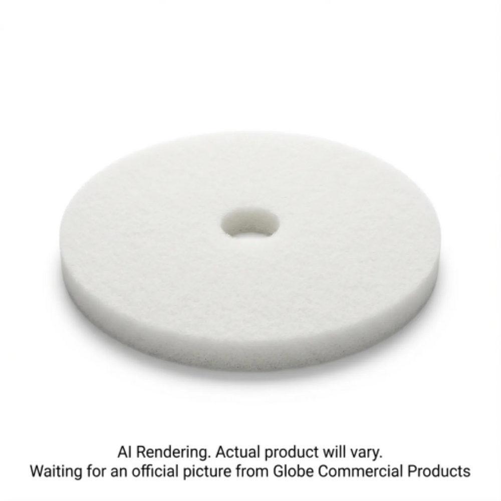 14"  White Super Polish Floor Pad