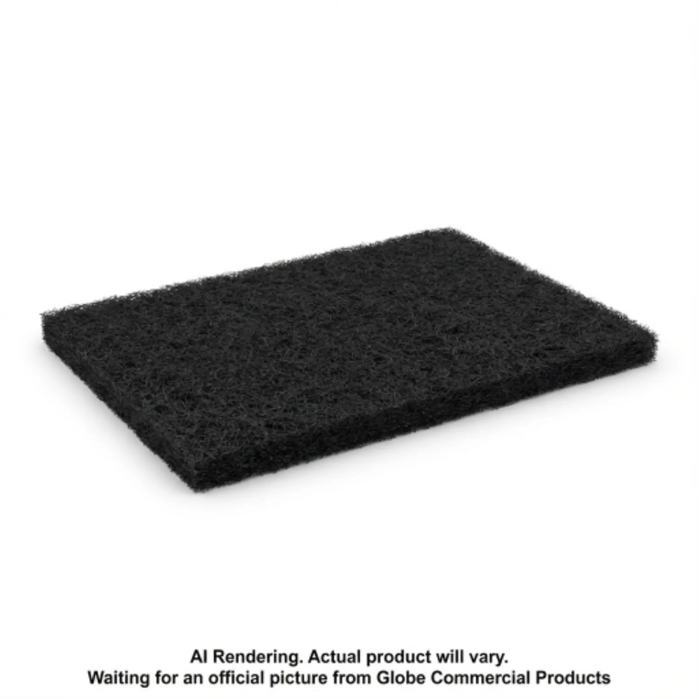 Black Stripping 14"  x 20"  Rectangular Floor Pad