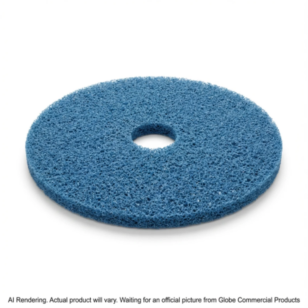 19"  Blue Cleaner Floor Pad