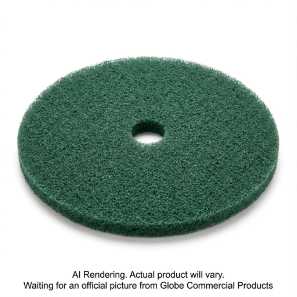 16"  Green Scrubbing Floor Pad