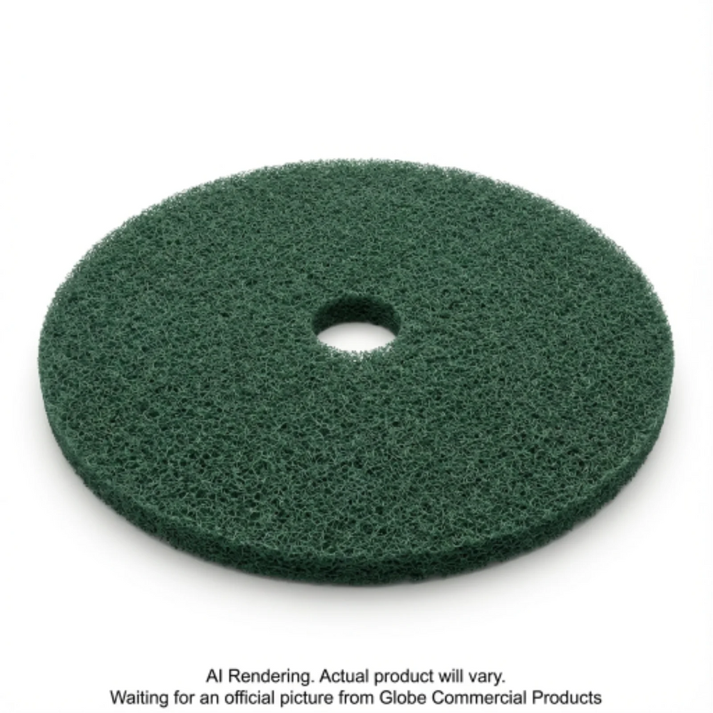 21"  Green Scrubbing Floor Pad
