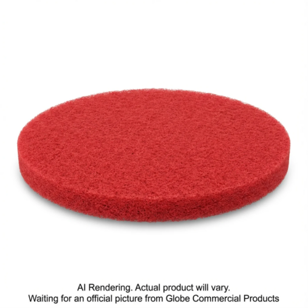 21"  Red Buffing Floor Pad