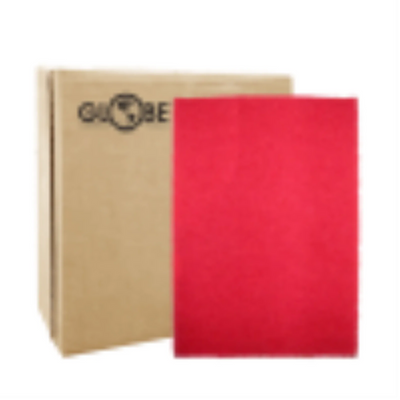 Globe Red Buffing 14" x 20" Rectangular Floor Pad (250R-20)