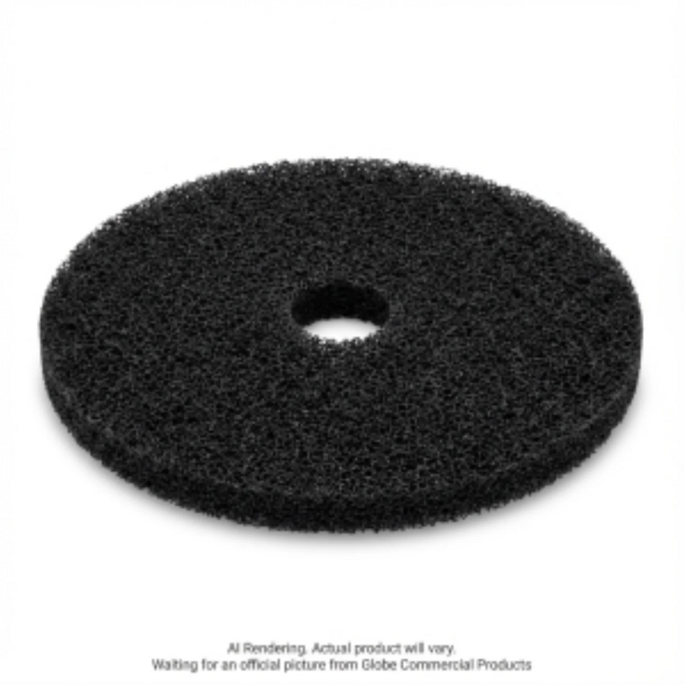11"  Black Stripping Floor Pad