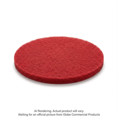 Globe 12" Red Buffing Floor Pad (220R-12)