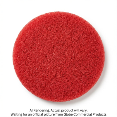 Globe 10" Red Buffing Floor Pad (220R-10)