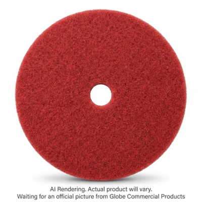 Globe 14" Red Buffing Floor Pad (220R-14)