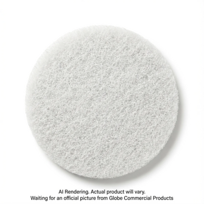 Globe 10" White Super Polish Floor Pad (200W-10)
