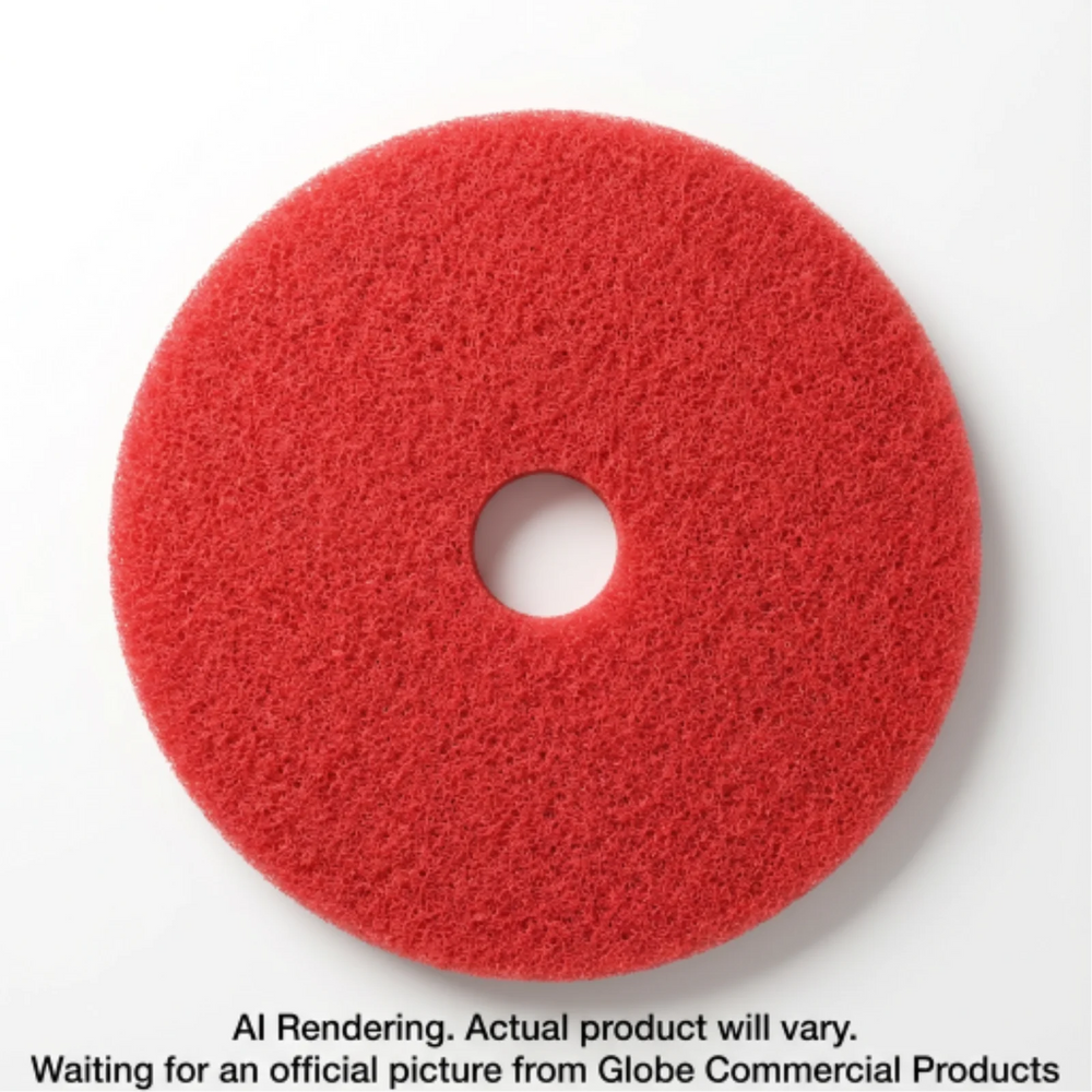 16"  Red Buffing Floor Pad
