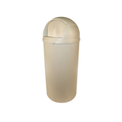 Globe Bullet 21 Gallon Indoor Outdoor Container Beige (9800)