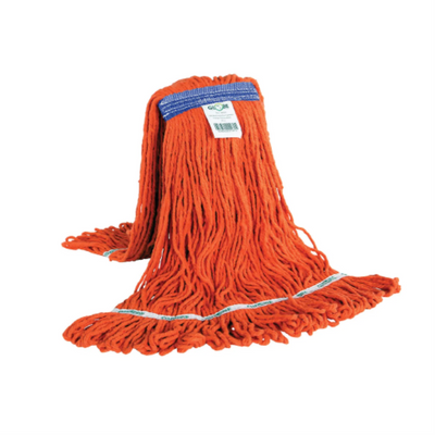Globe Syn-Pro® Synthetic Looped End Wet Mop Narrow Band Orange 16oz Bagged (3090O)