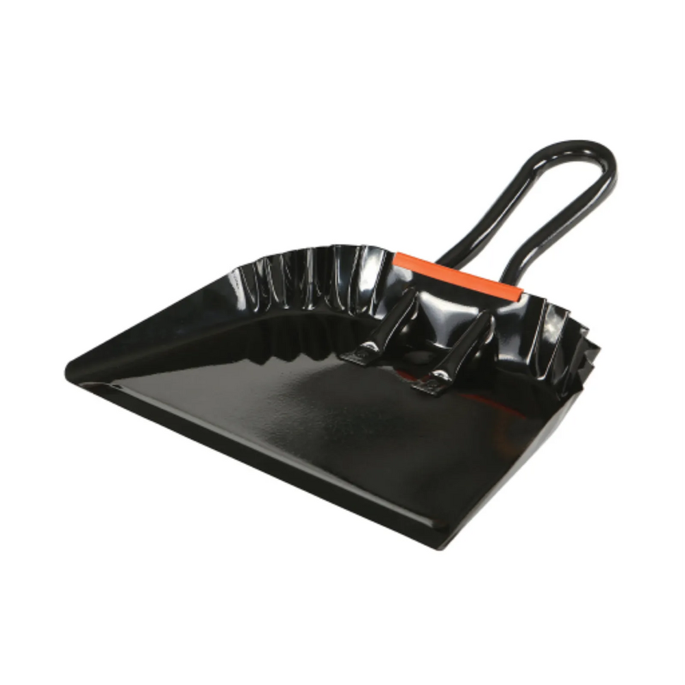 12" Metal Dustpan Black