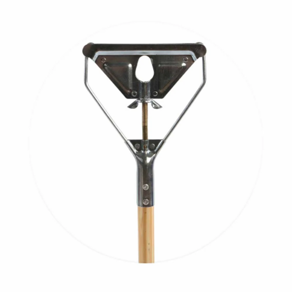Metal Head W/Wingnut 60" Wood Handle Mop Stick