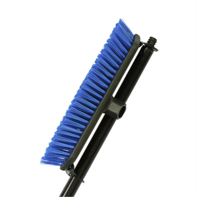 Globe 12" Floor and Deck Scrub Brush with 54" Metal Handle (4212)