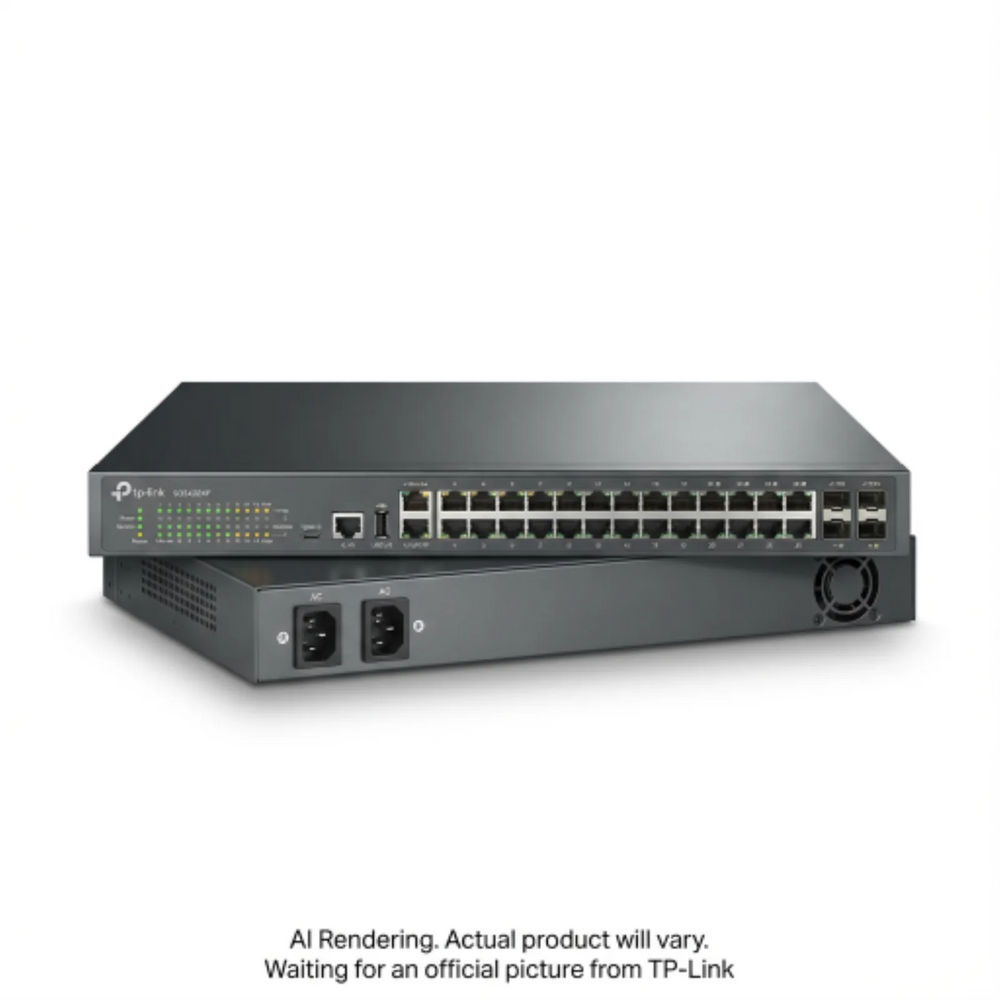 TP-Link Omada Campus 24-Port SFP Stackable Lite L3 Managed Switch with 4× 10G Slots