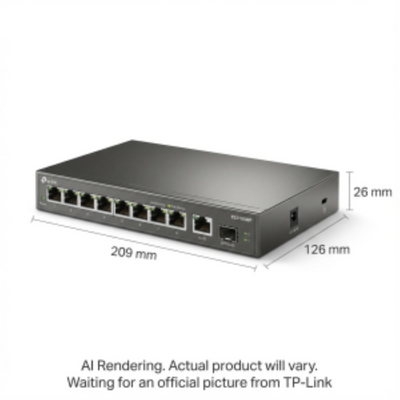 TP-Link Omada 10-Port Gigabit Easy Managed Switch with 8-Port PoE+ (ES210GMP)
