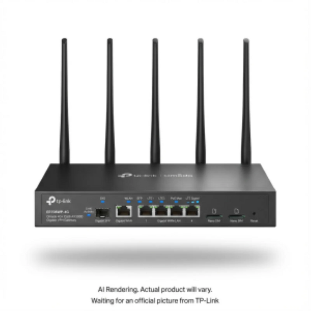 Omada 4G+ Cat6 AX3000 Gigabit VPN Gateway with 4-Port PoE+