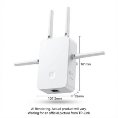 TP-Link BE11000 Tri-Band Wi-Fi 7 Range Extender (RE655BE)