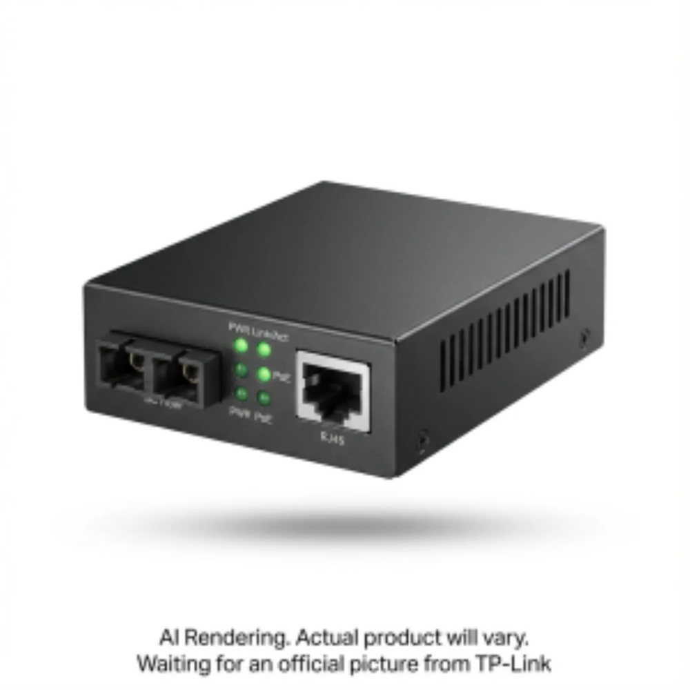 Bi-Directional Fiber Converter With 1-Port PoE