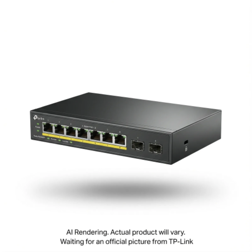 10-Port Gigabit Smart Switch with 8-Port PoE+