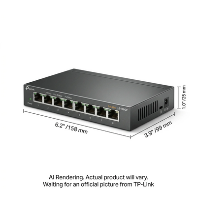 TP-Link 8-Port Gigabit Desktop PoE Switch (LS108GP)