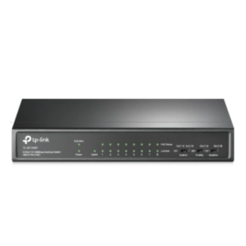 9-Port Unmanaged Switch with 8 PoE  Ports