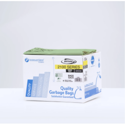 Inteplast Group W. Ralston Green Compostable Garbage Bags 26" x 36" (150 pcs) (217117)